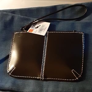 NWT leather wristlet